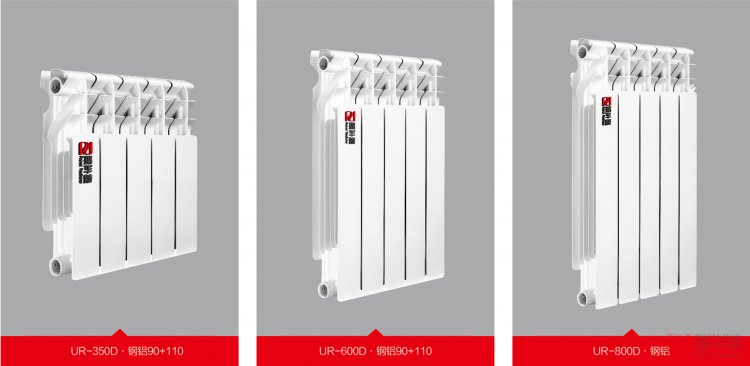 濰坊暖氣片采購，濰坊暖氣片供應(yīng)  雙金屬壓鑄鋁暖氣片UR7002-300