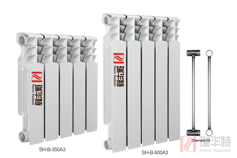 工程暖氣片推薦  雙金屬壓鑄鋁暖氣片UR7002-600/1.5